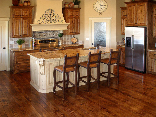 Stained White Oak Kitchen