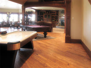 Hand Scraped Hickory Living Area