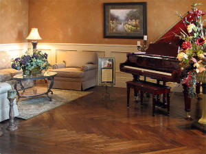Hand Scraped Walnut Floor